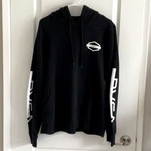 RVCA Men’s Black & White Hoodie